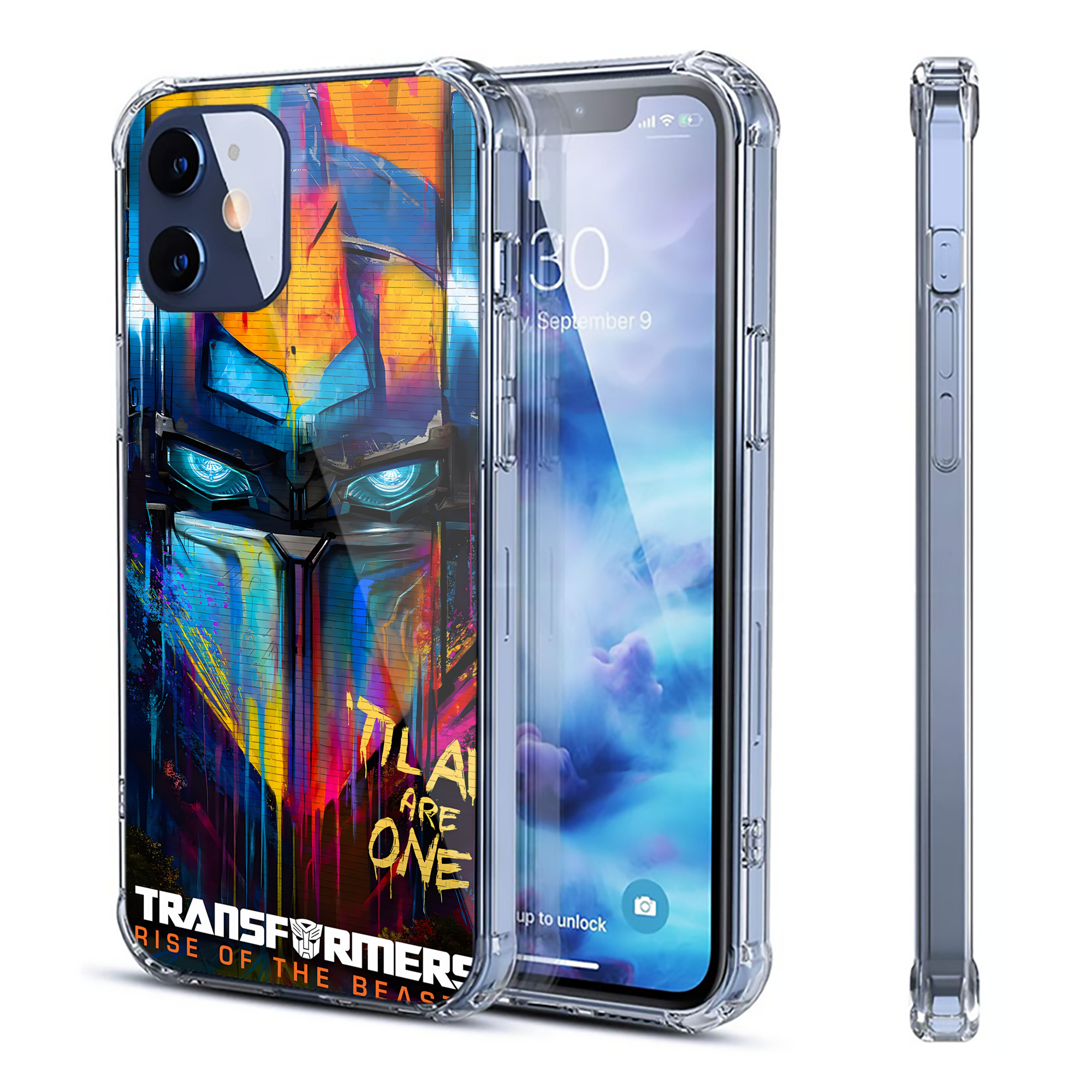 （画像用） Transformers トランスフォーマー 【iPhone 12シリーズ対応】透明スマホケース（クリアソフトケース）